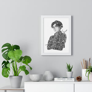 LEVI BLACK & WHITE FRAMED POSTER LEVI BLACK & WHITE FRAMED POSTER