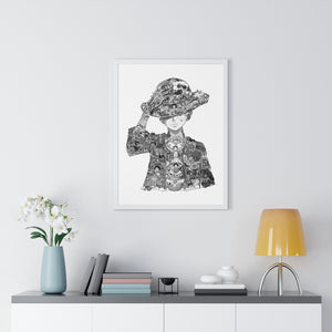 LUFFY BLACK & WHITE FRAMED POSTER LUFFY BLACK & WHITE FRAMED POSTER