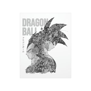 GOKU VEGETA BLACK & WHITE POSTER GOKU VEGETA BLACK & WHITE POSTER