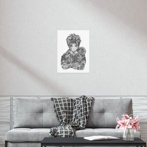 GAARA BLACK & WHITE POSTER GAARA BLACK & WHITE POSTER