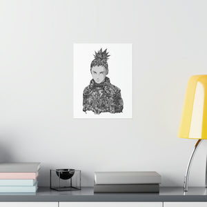 SHIKAMARU BLACK & WHITE POSTER SHIKAMARU BLACK & WHITE POSTER
