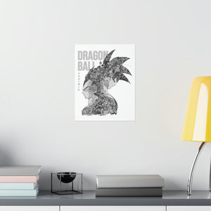 GOKU VEGETA BLACK & WHITE POSTER GOKU VEGETA BLACK & WHITE POSTER