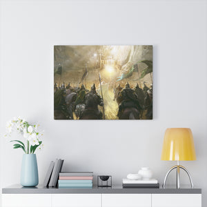 BATTLE OF HELM'S DEEP CANVAS BATTLE OF HELM'S DEEP CANVAS