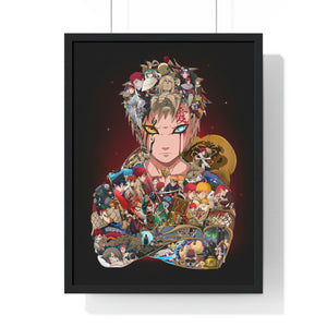 GAARA COLOR FRAMED POSTER GAARA COLOR FRAMED POSTER