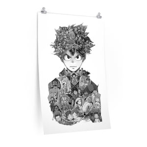 DEKU BLACK & WHITE POSTER DEKU BLACK & WHITE POSTER
