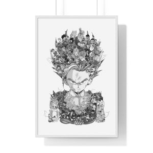 GOHAN BLACK & WHITE FRAMED POSTER GOHAN BLACK & WHITE FRAMED POSTER
