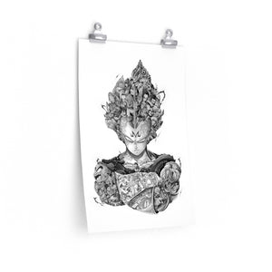 VEGETA BLACK & WHITE POSTER VEGETA BLACK & WHITE POSTER