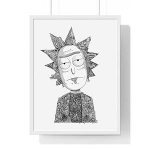 RICK BLACK & WHITE FRAMED POSTER RICK BLACK & WHITE FRAMED POSTER