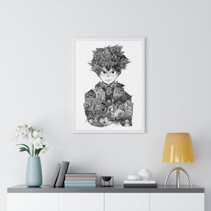 DEKU BLACK & WHITE FRAMED POSTER DEKU BLACK & WHITE FRAMED POSTER