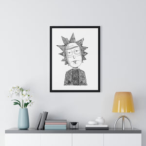RICK BLACK & WHITE FRAMED POSTER RICK BLACK & WHITE FRAMED POSTER
