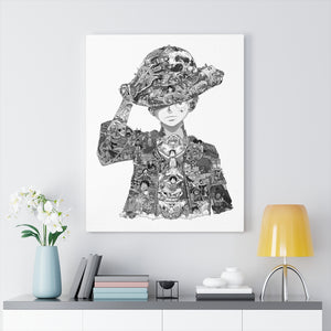 LUFFY BLACK & WHITE CANVAS LUFFY BLACK & WHITE CANVAS