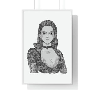 ROBIN BLACK & WHITE FRAMED POSTER ROBIN BLACK & WHITE FRAMED POSTER