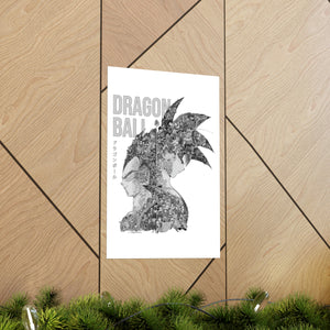 GOKU VEGETA BLACK & WHITE POSTER GOKU VEGETA BLACK & WHITE POSTER