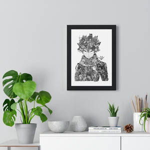 NATSU BLACK & WHITE FRAMED POSTER NATSU BLACK & WHITE FRAMED POSTER
