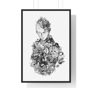SAITAMA BLACK & WHITE FRAMED POSTER SAITAMA BLACK & WHITE FRAMED POSTER