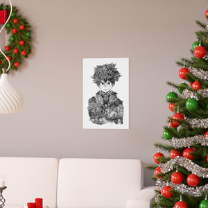 DEKU BLACK & WHITE POSTER DEKU BLACK & WHITE POSTER