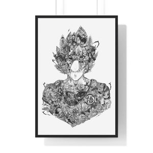 GOKU BLACK & WHITE FRAMED POSTER GOKU BLACK & WHITE FRAMED POSTER