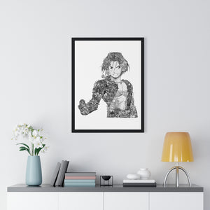 EDWARD ELRIC BLACK & WHITE FRAMED POSTER EDWARD ELRIC BLACK & WHITE FRAMED POSTER