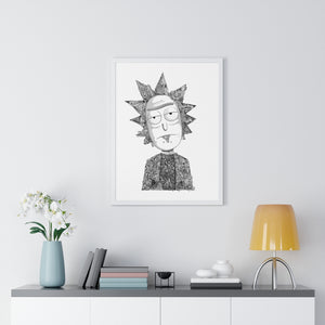 RICK BLACK & WHITE FRAMED POSTER RICK BLACK & WHITE FRAMED POSTER
