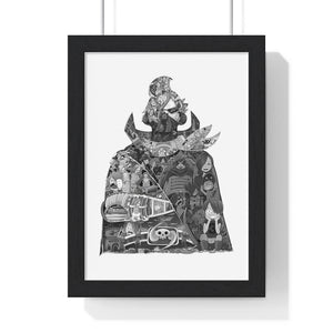 SANJI BLACK & WHITE FRAMED POSTER SANJI BLACK & WHITE FRAMED POSTER