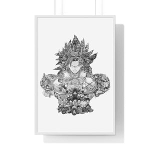 BROLY BLACK & WHITE FRAMED POSTER BROLY BLACK & WHITE FRAMED POSTER