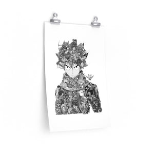 NATSU BLACK & WHITE POSTER NATSU BLACK & WHITE POSTER