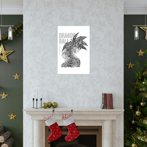 GOKU VEGETA BLACK & WHITE POSTER GOKU VEGETA BLACK & WHITE POSTER