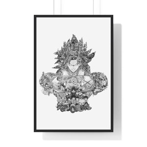 BROLY BLACK & WHITE FRAMED POSTER BROLY BLACK & WHITE FRAMED POSTER