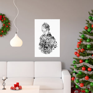 SAITAMA BLACK & WHITE POSTER SAITAMA BLACK & WHITE POSTER