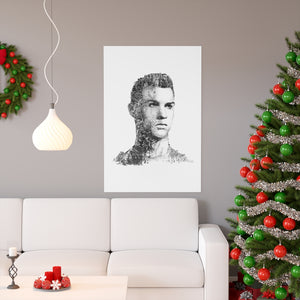 RONALDO BLACK & WHITE POSTER RONALDO BLACK & WHITE POSTER