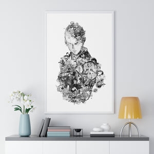 SAITAMA BLACK & WHITE FRAMED POSTER SAITAMA BLACK & WHITE FRAMED POSTER