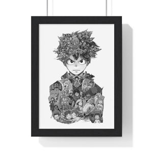 DEKU BLACK & WHITE FRAMED POSTER DEKU BLACK & WHITE FRAMED POSTER