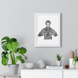 SUKUNA BLACK & WHITE FRAMED POSTER SUKUNA BLACK & WHITE FRAMED POSTER