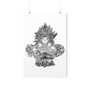 BROLY BLACK & WHITE POSTER BROLY BLACK & WHITE POSTER