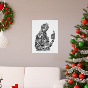 KAKASHI BLACK & WHITE POSTER KAKASHI BLACK & WHITE POSTER