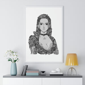 ROBIN BLACK & WHITE FRAMED POSTER ROBIN BLACK & WHITE FRAMED POSTER