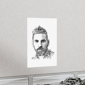 MESSI BLACK & WHITE POSTER MESSI BLACK & WHITE POSTER