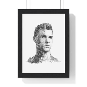 RONALDO BLACK & WHITE FRAMED POSTER RONALDO BLACK & WHITE FRAMED POSTER