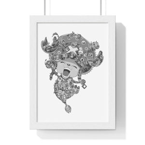 CHOPPER BLACK & WHITE FRAMED POSTER CHOPPER BLACK & WHITE FRAMED POSTER