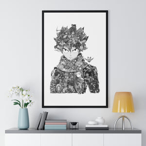 NATSU BLACK & WHITE FRAMED POSTER NATSU BLACK & WHITE FRAMED POSTER
