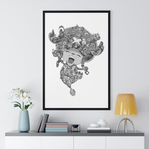 CHOPPER BLACK & WHITE FRAMED POSTER CHOPPER BLACK & WHITE FRAMED POSTER