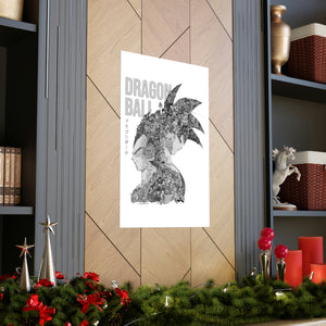 GOKU VEGETA BLACK & WHITE POSTER GOKU VEGETA BLACK & WHITE POSTER