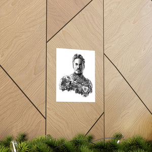 IRON MAN BLACK & WHITE POSTER IRON MAN BLACK & WHITE POSTER