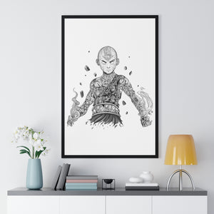 AANG BLACK & WHITE FRAMED POSTER AANG BLACK & WHITE FRAMED POSTER