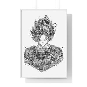GOKU BLACK & WHITE FRAMED POSTER GOKU BLACK & WHITE FRAMED POSTER