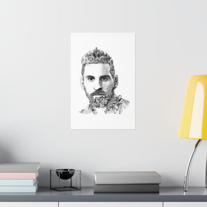 MESSI BLACK & WHITE POSTER MESSI BLACK & WHITE POSTER