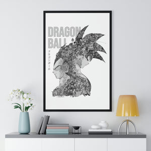 GOKU VEGETA BLACK & WHITE FRAMED POSTER GOKU VEGETA BLACK & WHITE FRAMED POSTER
