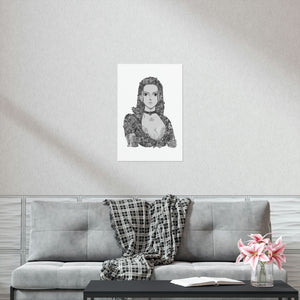 ROBIN BLACK & WHITE POSTER ROBIN BLACK & WHITE POSTER