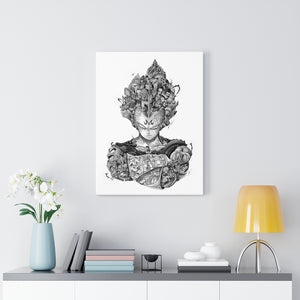 VEGETA BLACK & WHITE CANVAS