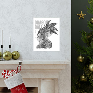 GOKU VEGETA BLACK & WHITE POSTER GOKU VEGETA BLACK & WHITE POSTER